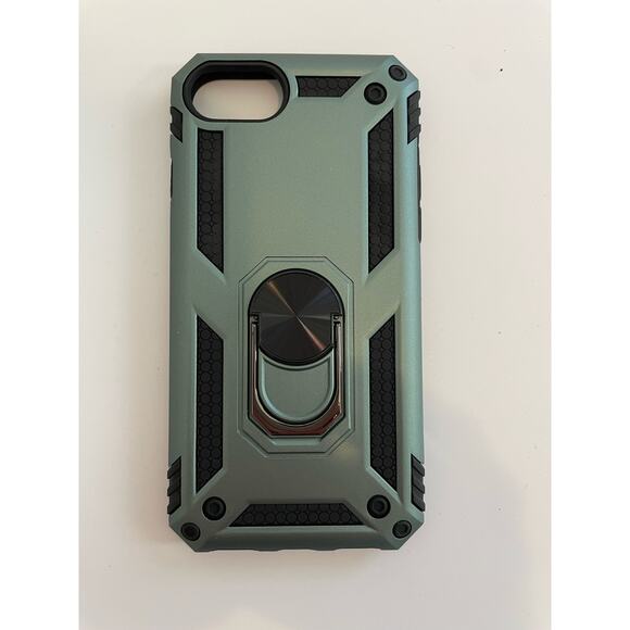 Green Metallic Phone Case for iPhone SE with Kickstand Ulak Brand - Picture 1 of 6